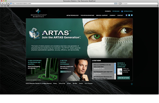 ARTAS digital advertising from 183 degrees best bay area advertising agency