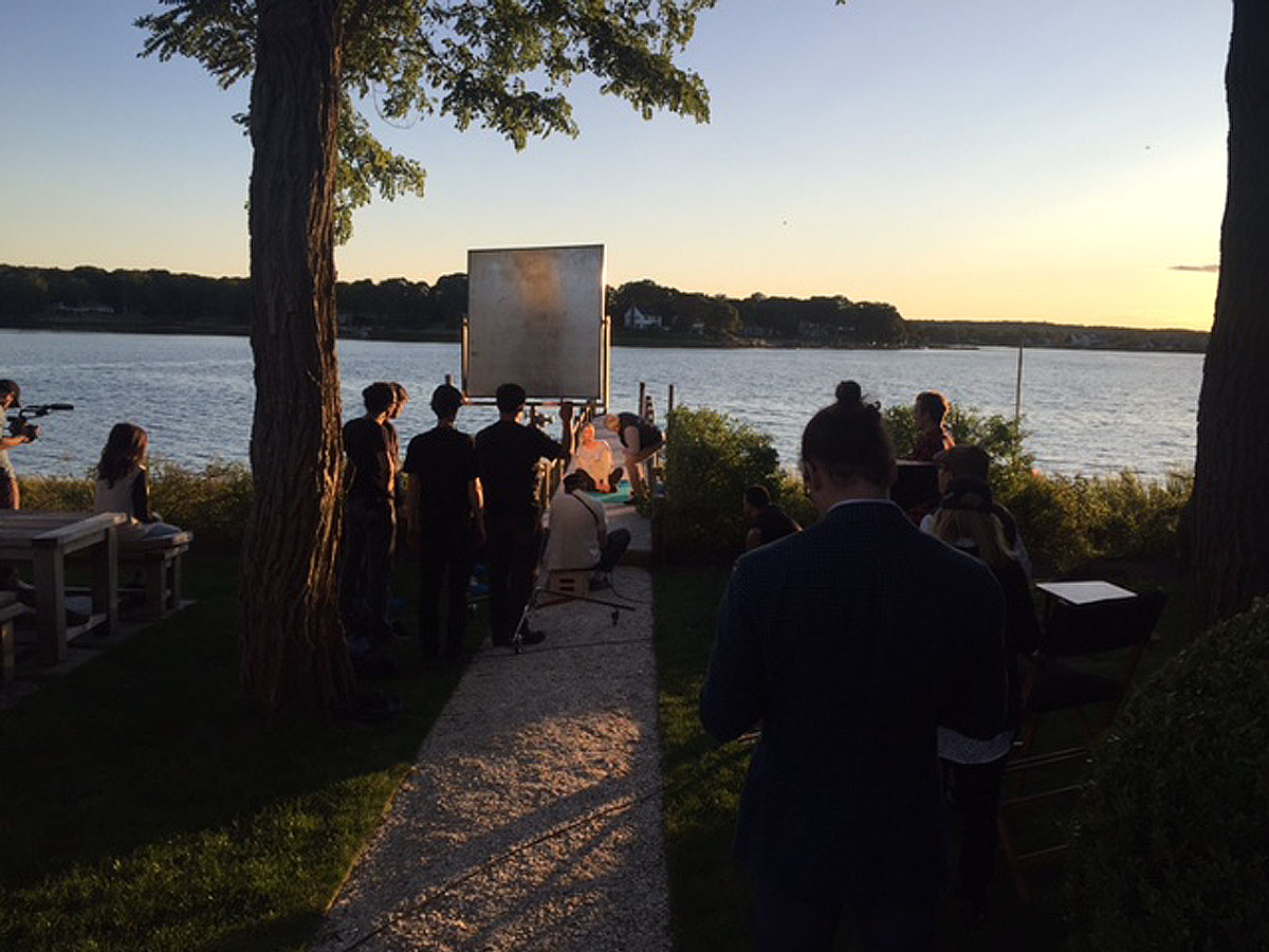183 film crew in the Hamptons